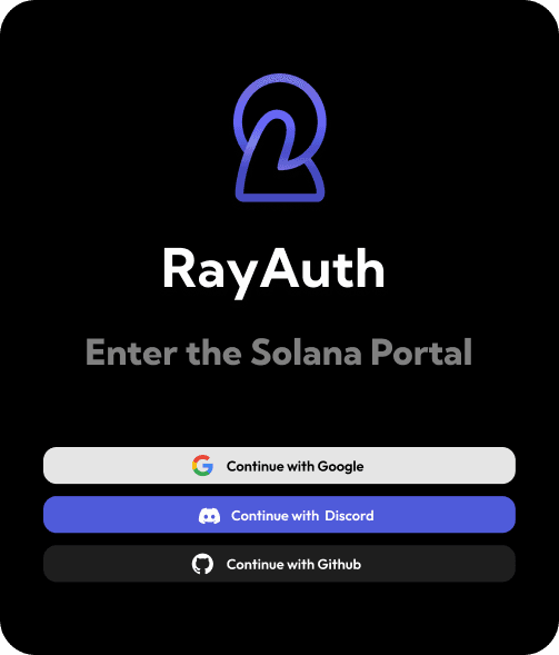 RayAuth card